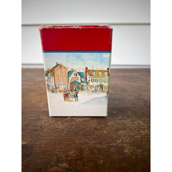 Vintage Lemax 1992 Porcelain Father & Daughter Figurine Christmas Village Decor - Picture 7 of 9